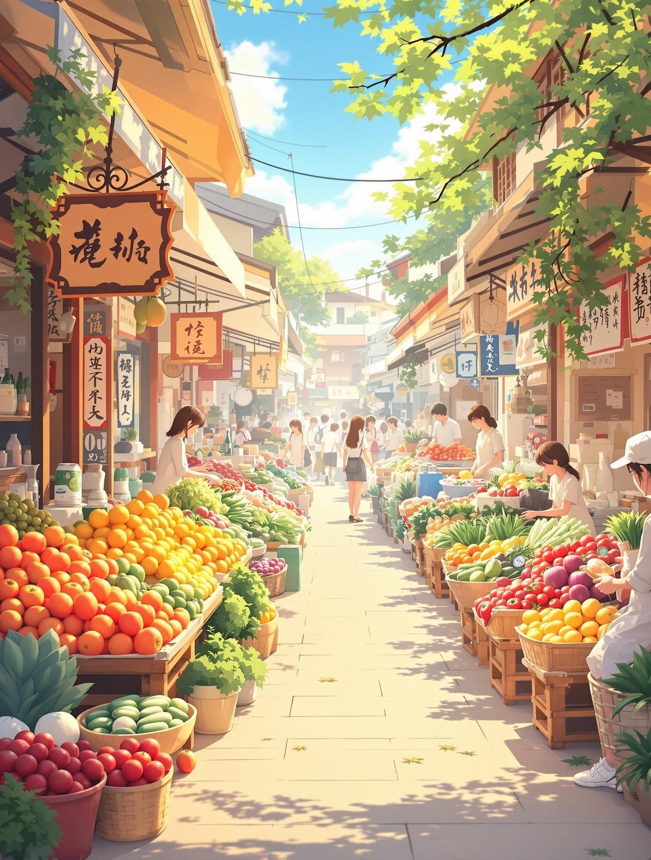 免免漫剧 - 清晨菜市场