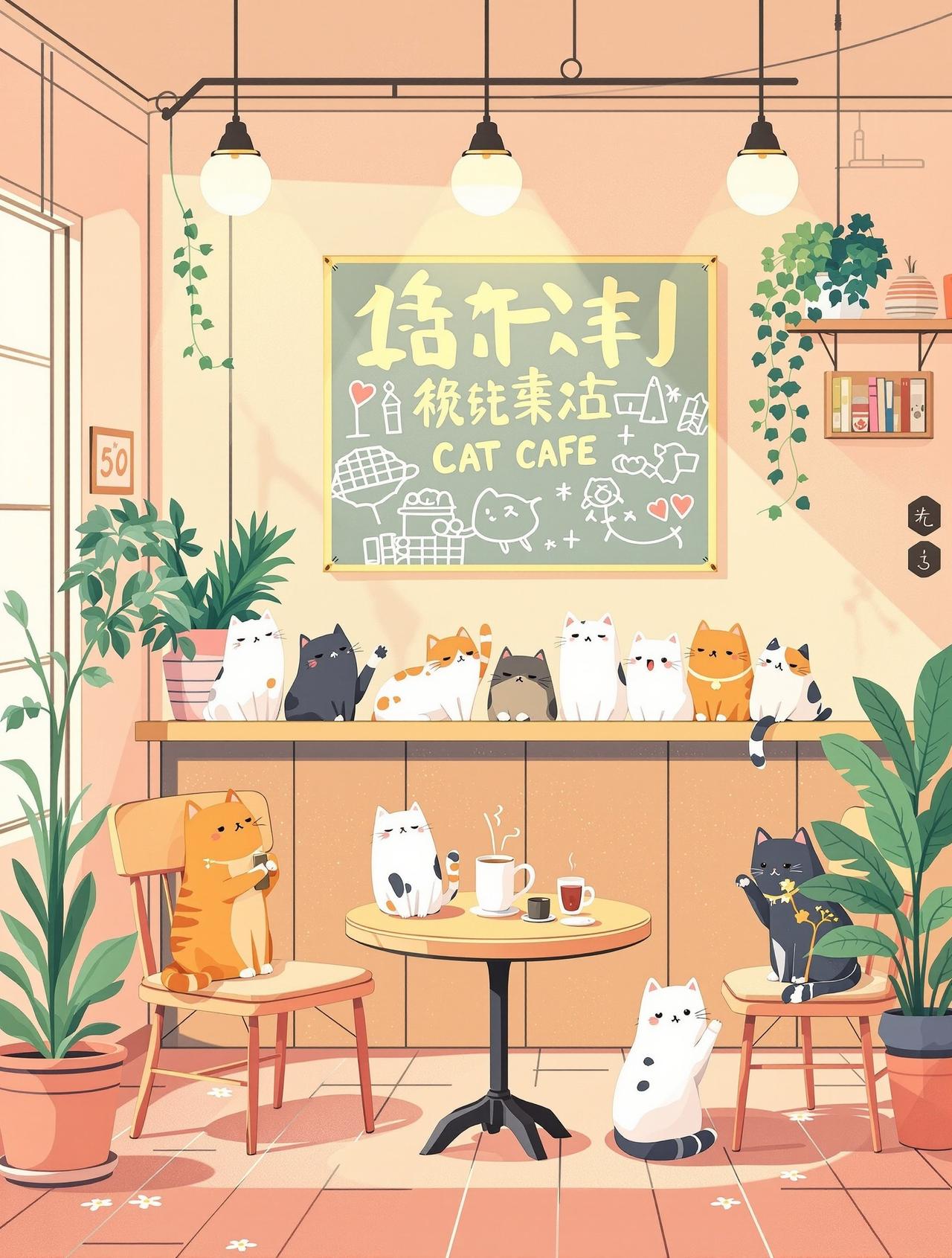 免免漫剧 - 猫咪咖啡馆 - 温情日常治愈动漫短剧