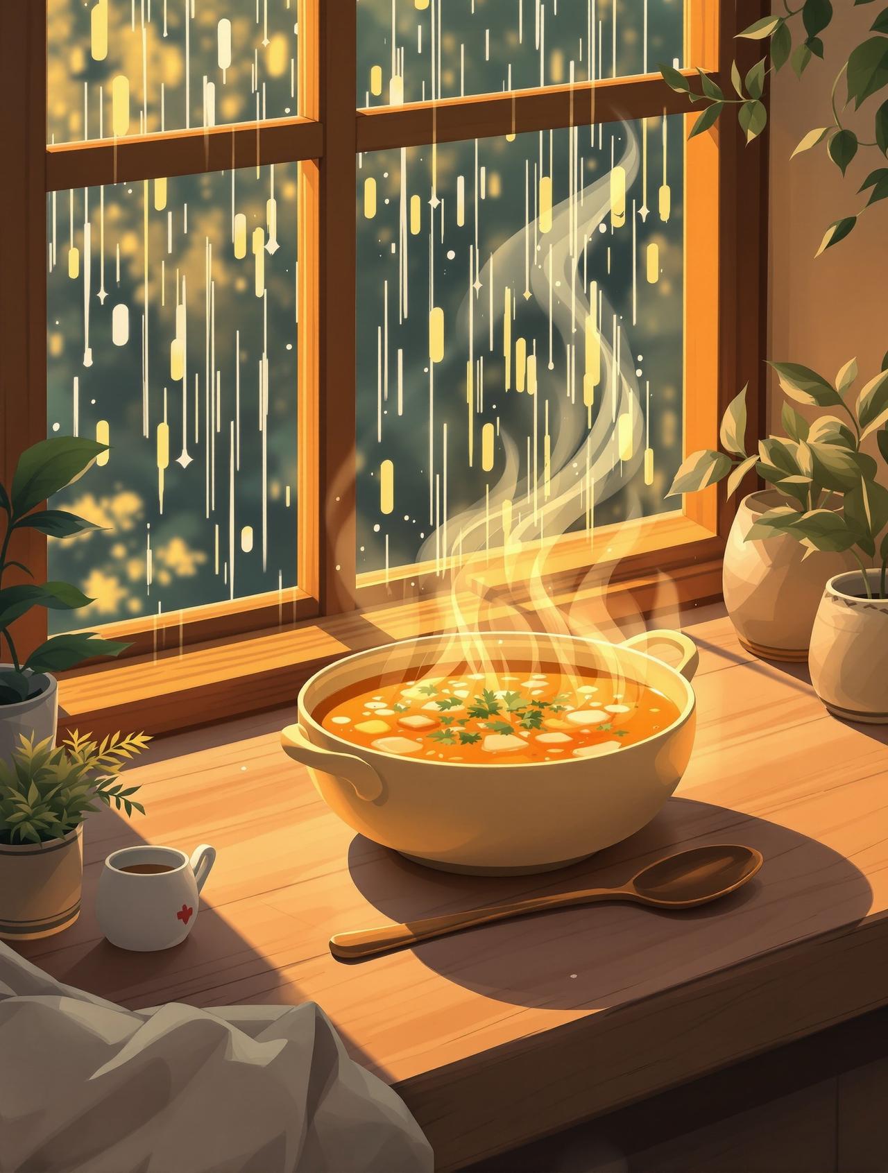 免免漫剧 - 雨天一碗汤
